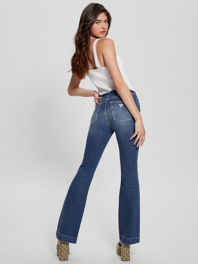 Eco Pop '70s Frayed Flared Jeans
