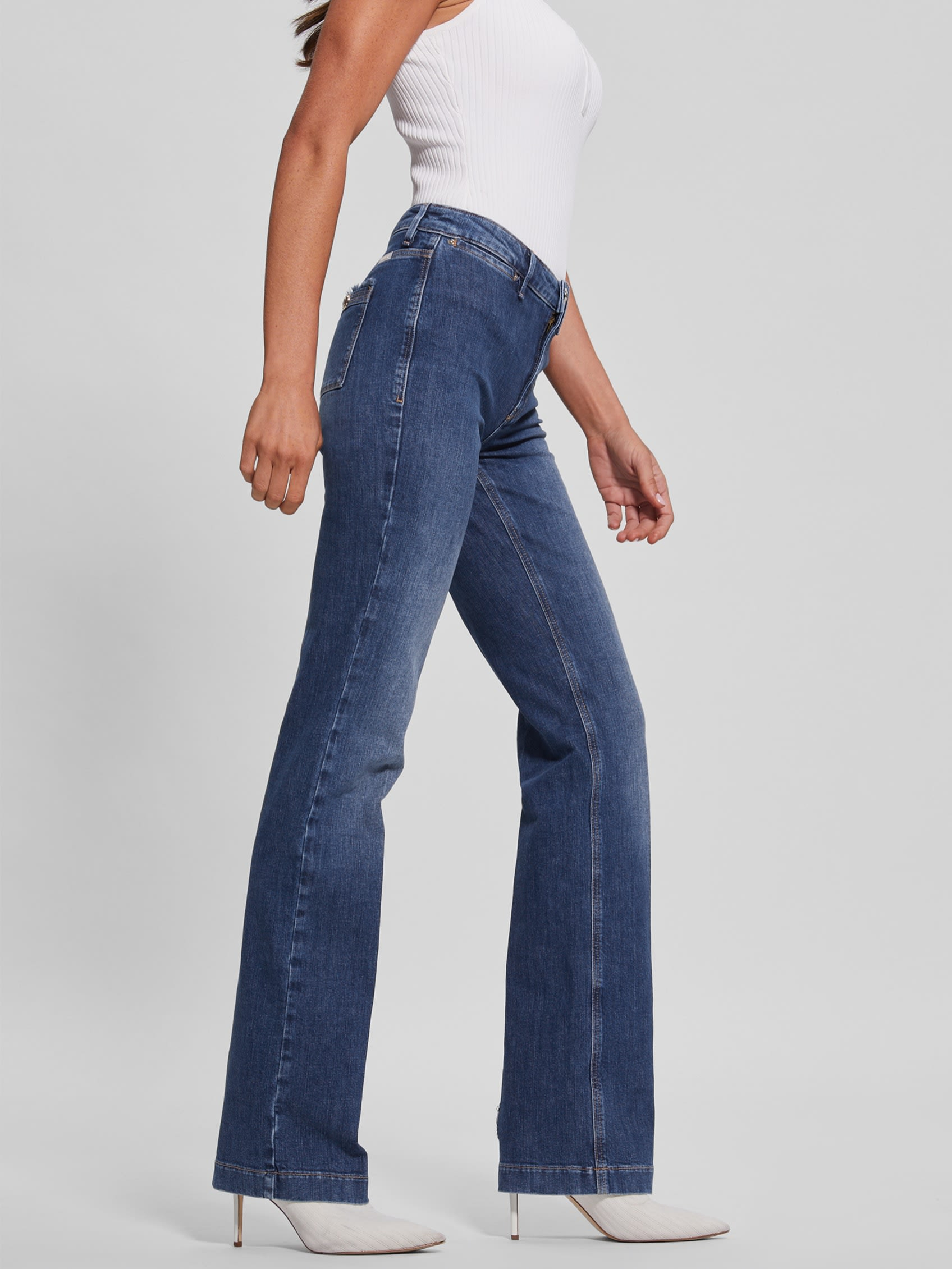 ECO SEXY STRAIGHT-LEG MARINA JEANS | Guess Philippines