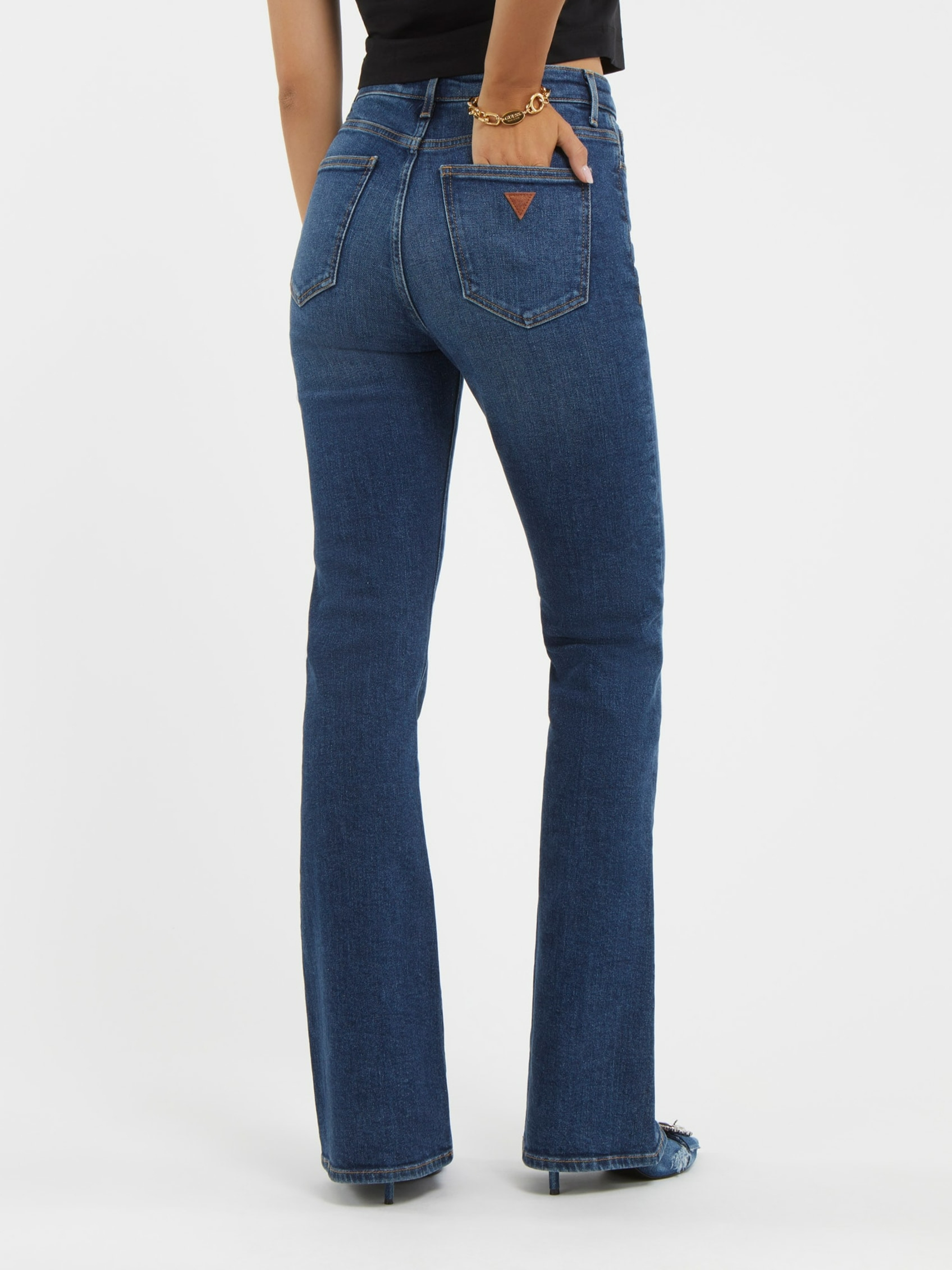 ECO SEXY FLARE DENIM PANTS | Guess Philippines