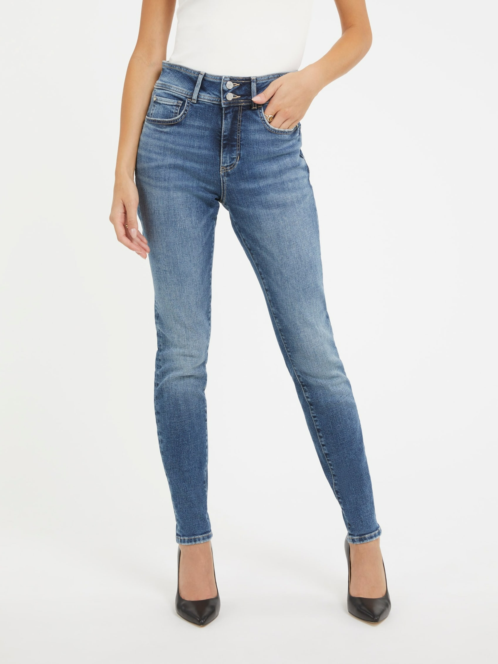 ECO SHAPE UP SKINNY DENIM PANTS | Guess Philippines