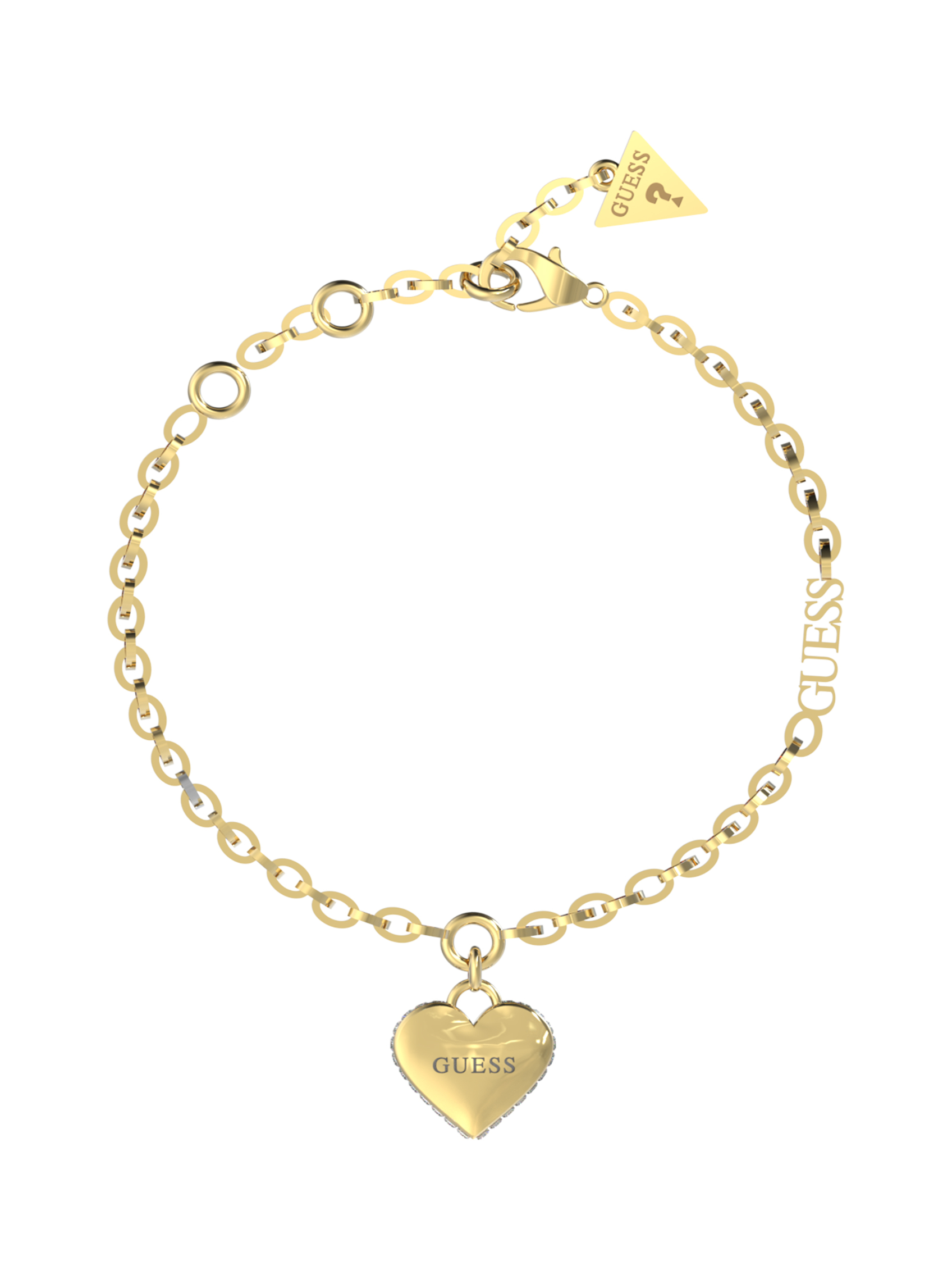 FINE CHAIN & 14MM HEART GOLD | Guess Philippines