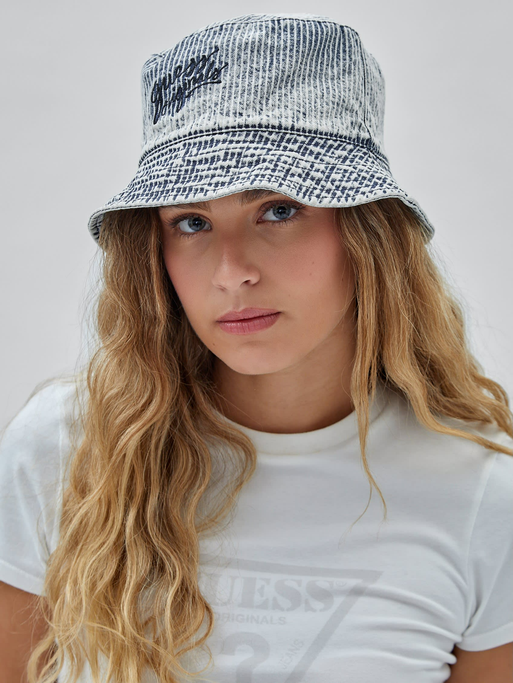 GUESS Originals HICKORY STRIPED BUCKET HAT | Guess Philippines