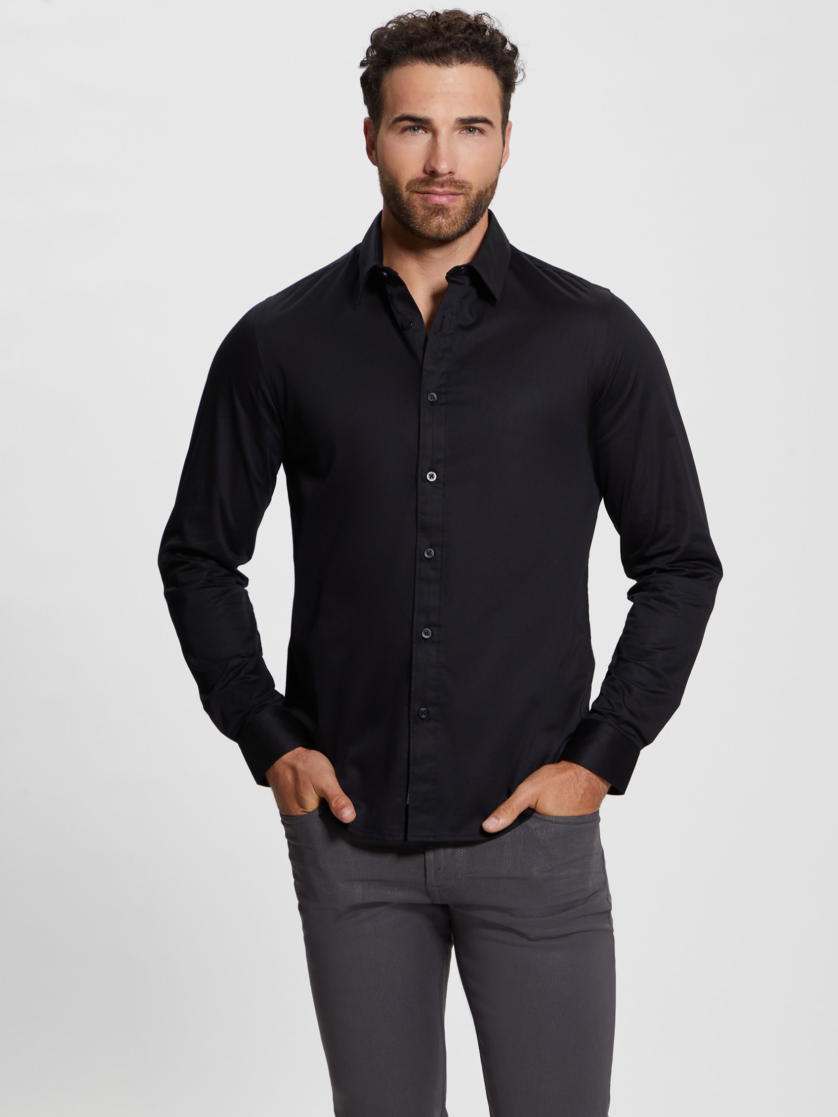 LUXE STRETCH SHIRT | Guess Philippines