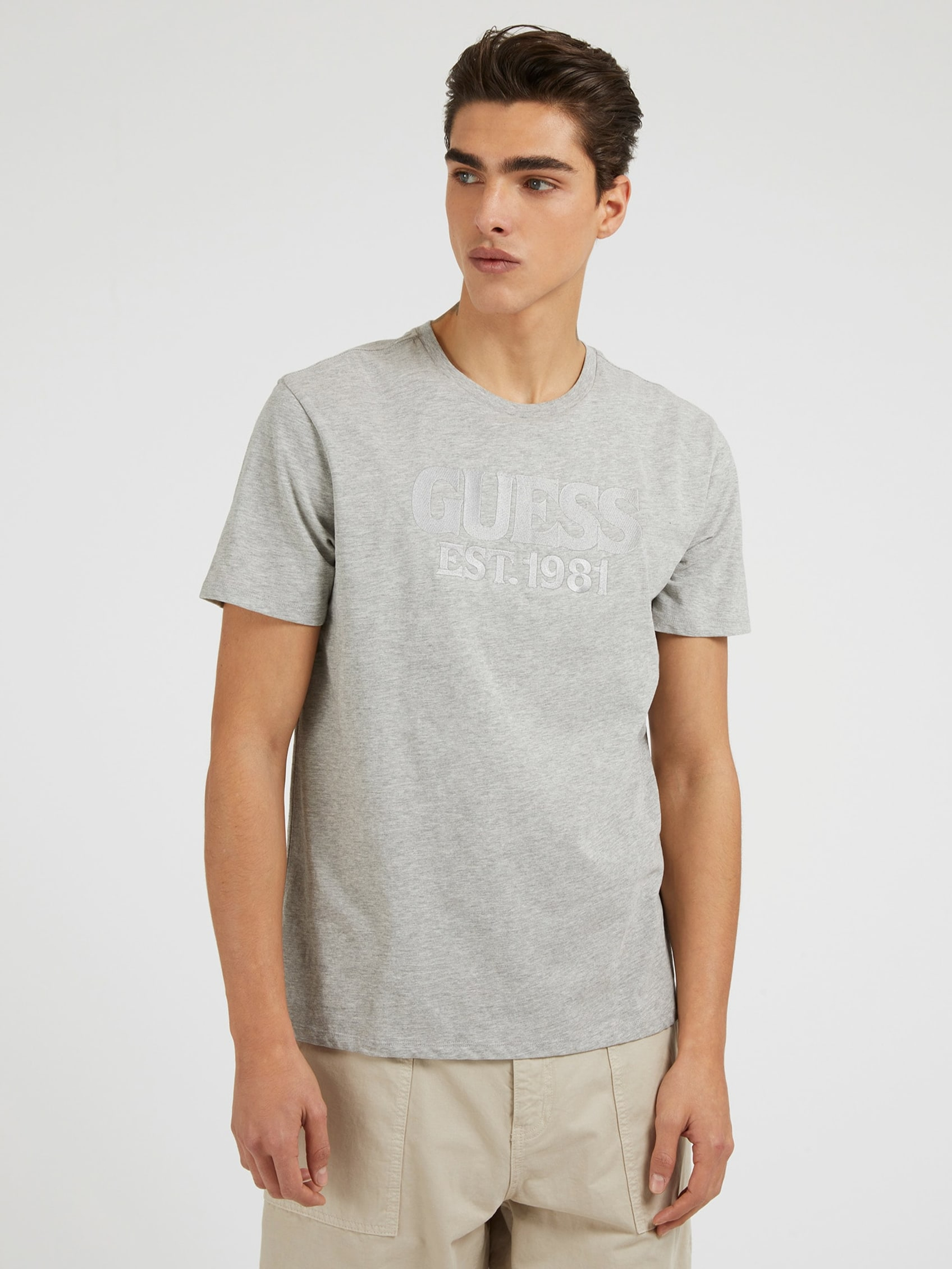 ECO BASIC EMBROIDERED GUESS TEE | Guess Philippines