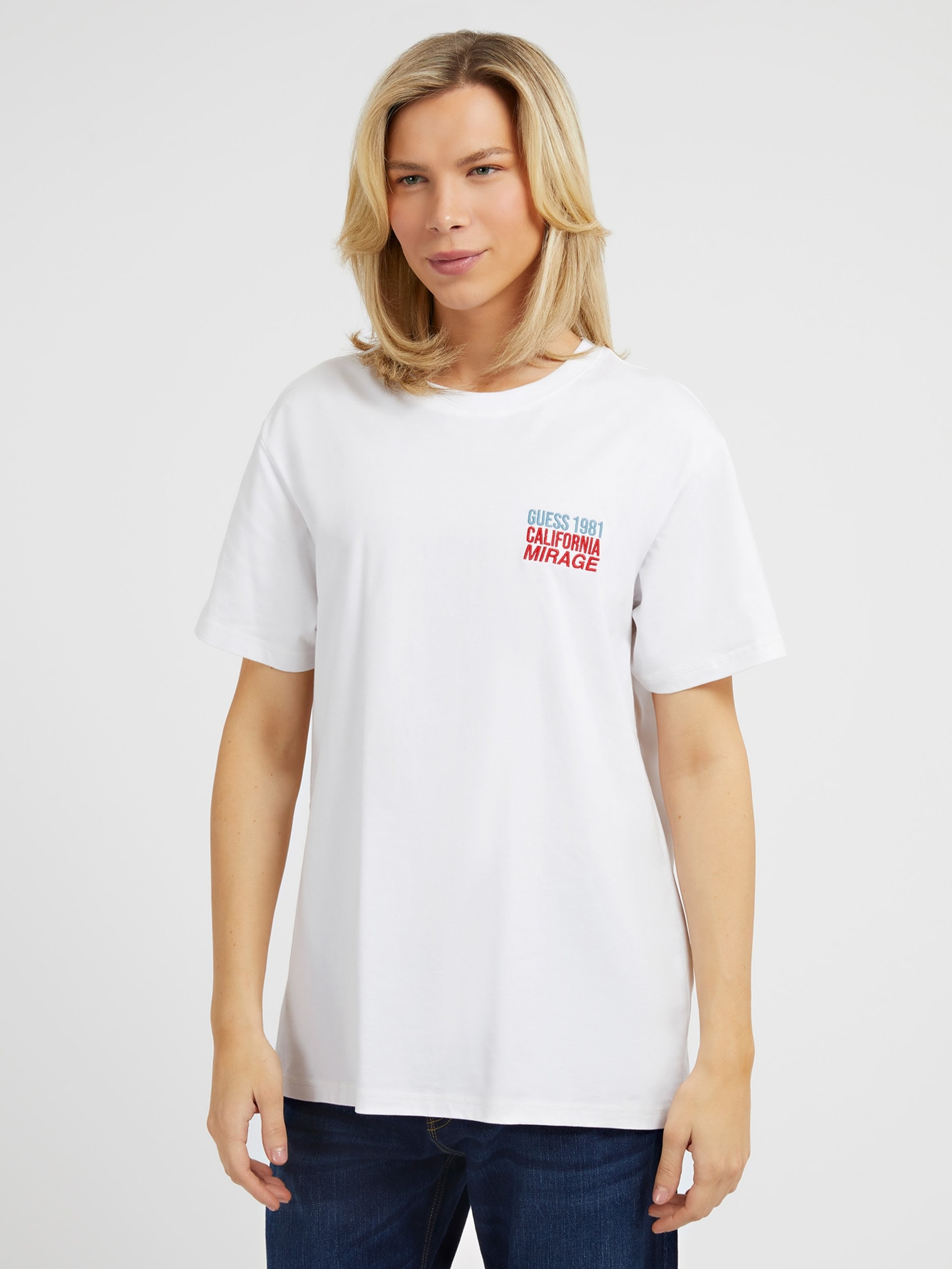 ECO BACK MIRAGE PALM TEE | Guess Philippines