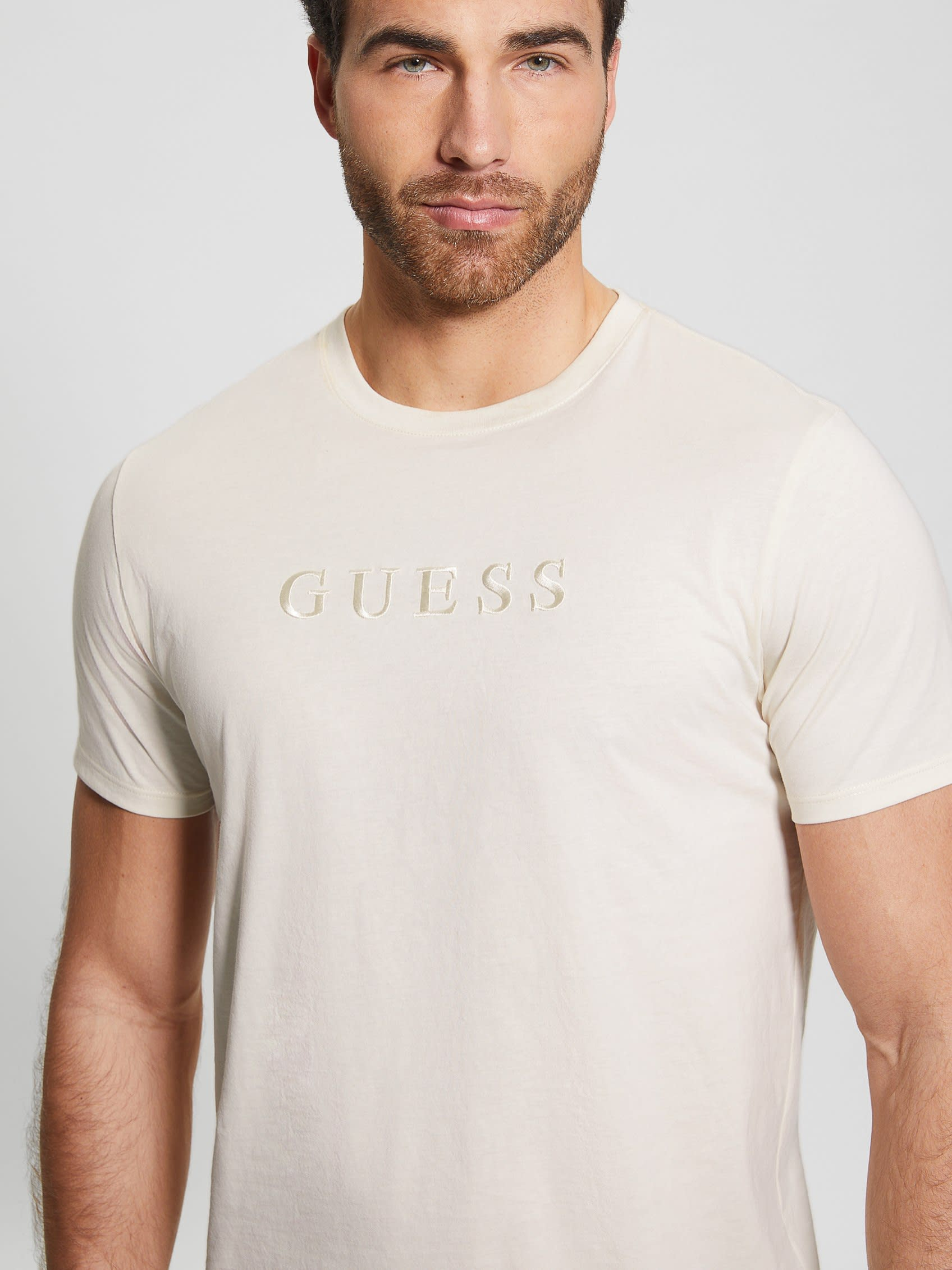 CLASSIC PIMA EMBROIDERED TEE | Guess Philippines