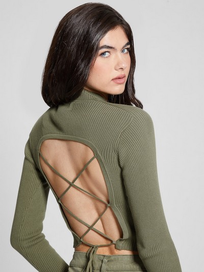Eco Marie Open-back Sweater Top