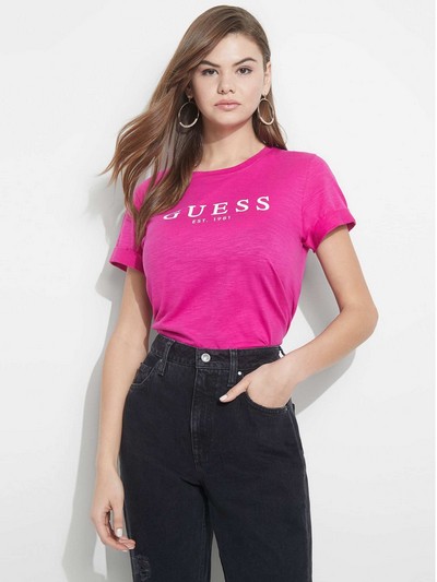 GUESS Eco 1981 Rolled Cuff Tee
