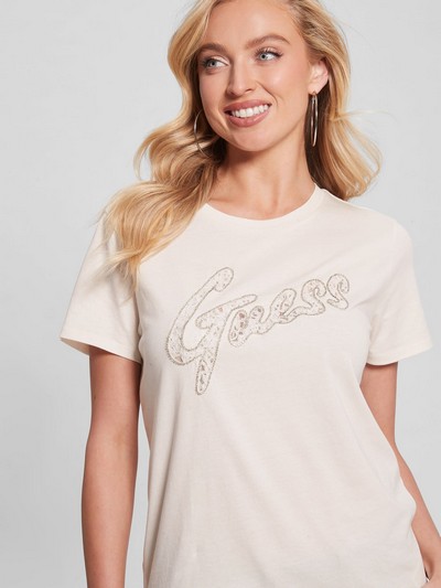 GUESS Lace Logo Tee