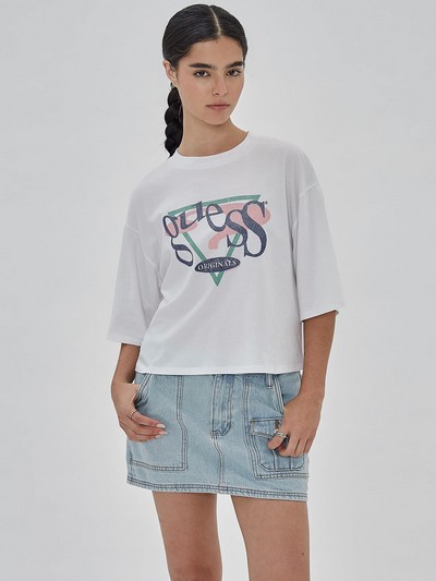 GUESS Originals Vintage Triangle Boxy Tee