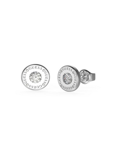 10mm GUESS Logo Coin Silver