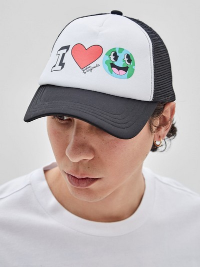 GUESS Originals x Earth Day Love Trucker Hat