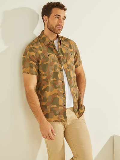 Crafted Camo Woven Shirt