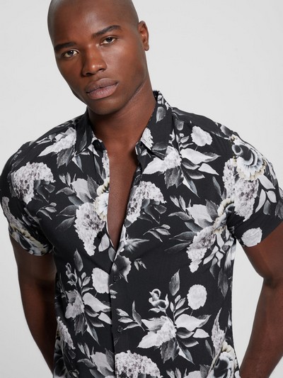 Eco Rayon Muted Floral Shirt