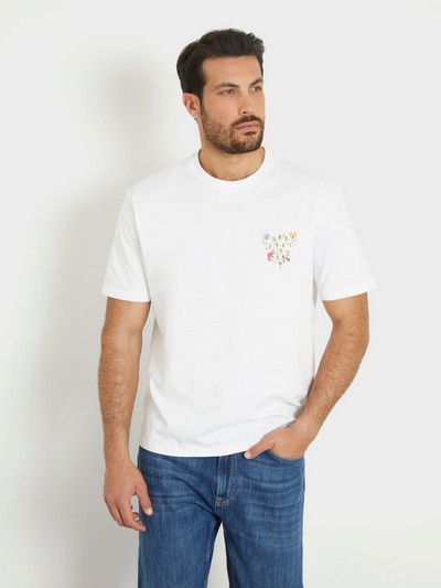 Small Abstract Flower Logo Tee