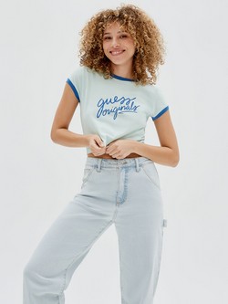 GUESS Originals Cropped Ringer Tee