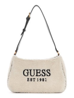 Guess Women Katey Croc Mini Satchel Bag, Eggshell : Buy Online at