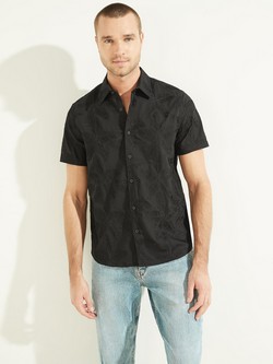 Floral Embrded Twill Shirt